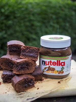 Raz, dwa, trzy: brownie z nutelli