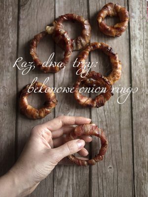 Raz, dwa, trzy: bekonowe onion rings