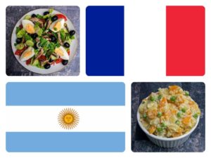 MŚ 2018 mecz Francja – Argentyna: salade niçoise vs ensalada rusa argentina