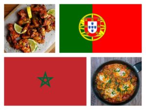 MŚ 2018 mecz Portugalia – Maroko: frango assado com piri-piri vs kefta mkaouara