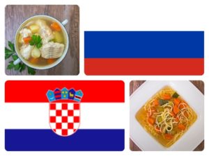 MŚ 2018 mecz Rosja – Chorwacja: ukha vs goveđa juha s rezancima